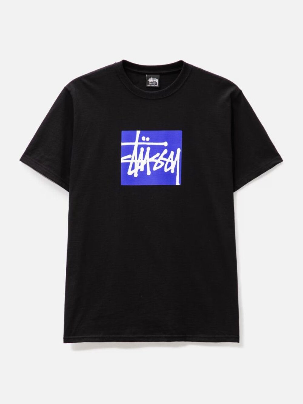 STUSSY T-shirt - Stock Box Tee in Black